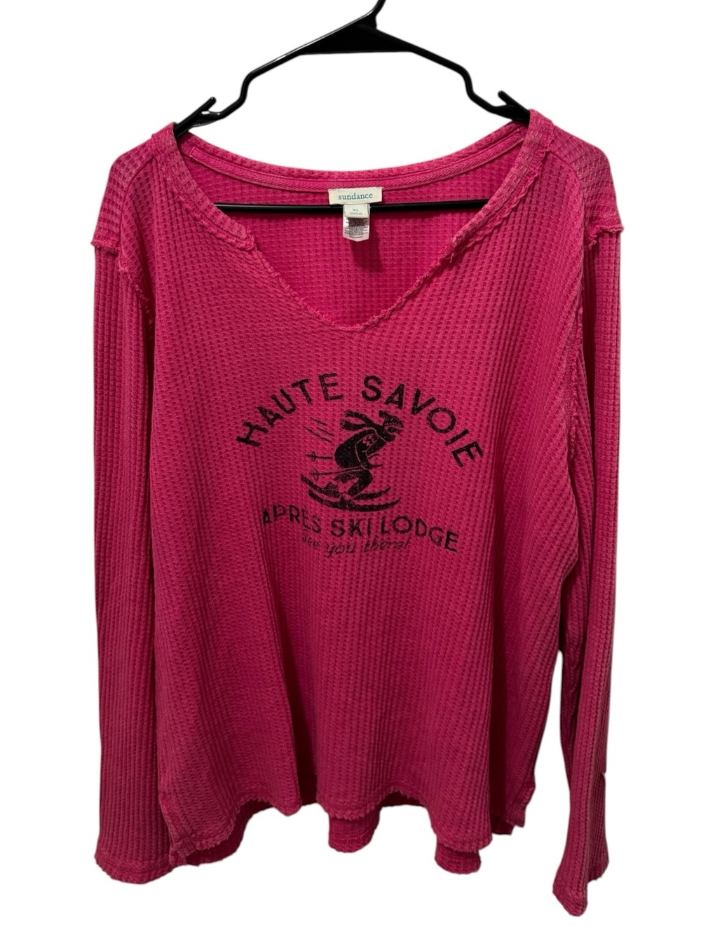 Sundance Apres Ski Lodge Graphic Thermal Top XL